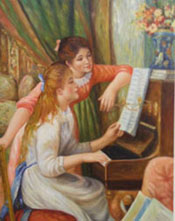 Girls at the Piano by Renoir